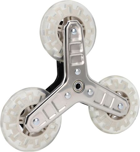 Replacement Stair Climbing Wheel, Plastic Silent Rotatable Shopping Laundry Cart Wheel, Trolley Climbing Triangle Wheel Built in Ball Bearing for Foldable Cart in Saudi Arabia