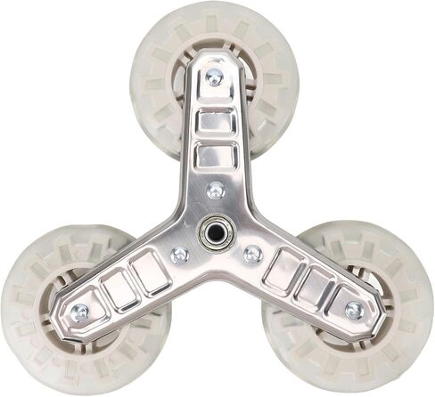 Replacement Stair Climbing Wheel, Plastic Silent Rotatable Shopping Laundry Cart Wheel, Trolley Climbing Triangle Wheel Built in Ball Bearing for Foldable Cart in Saudi Arabia