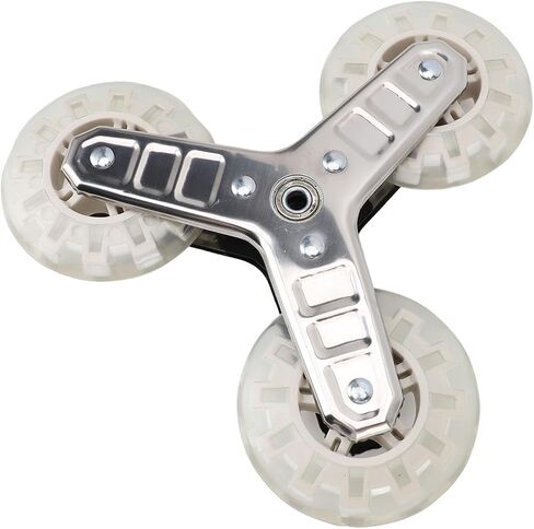 Replacement Stair Climbing Wheel, Plastic Silent Rotatable Shopping Laundry Cart Wheel, Trolley Climbing Triangle Wheel Built in Ball Bearing for Foldable Cart in Saudi Arabia