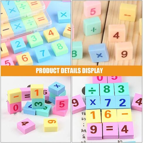 Erasers Bulk Cute Number Erasers for Boy Girl in Soft Rubber Classroom Rewards Fun Stationery for School Supplies Interactive Learning in Saudi Arabia