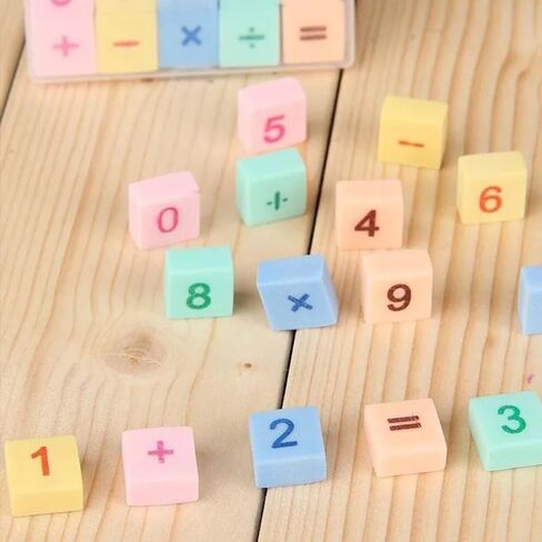 Erasers Bulk Cute Number Erasers for Boy Girl in Soft Rubber Classroom Rewards Fun Stationery for School Supplies Interactive Learning in Saudi Arabia