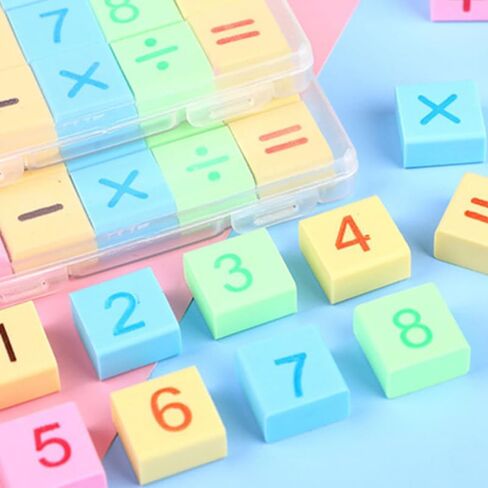 Erasers Bulk Cute Number Erasers for Boy Girl in Soft Rubber Classroom Rewards Fun Stationery for School Supplies Interactive Learning in Saudi Arabia