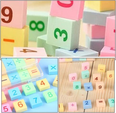 Erasers Bulk Cute Number Erasers for Boy Girl in Soft Rubber Classroom Rewards Fun Stationery for School Supplies Interactive Learning in Saudi Arabia
