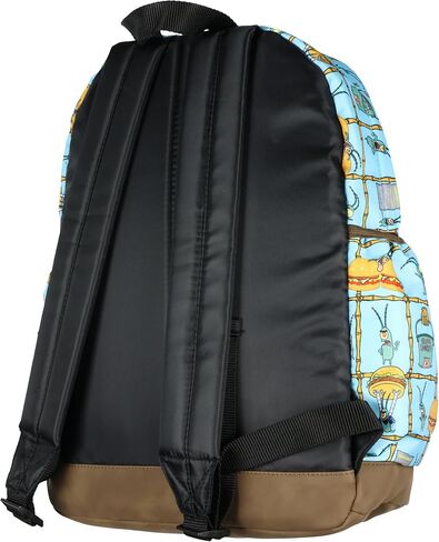Nickelodeon SpongeBob Squarepants حقيبة الظهر العوالق Chum Bucket فطائر 16 "BAPTOP SCHOOL BAG FAUX LEATH in Saudi Arabia
