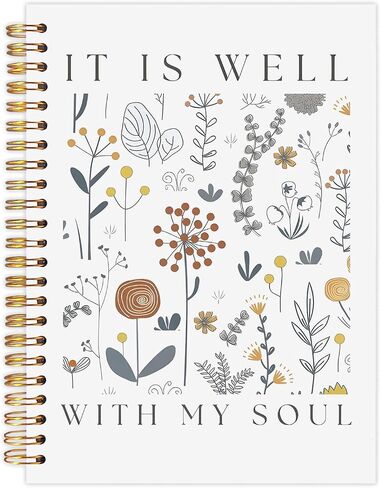 Lzyrf Boho Floral Christian Notebook Journal ، إنه جيد مع دفاتر روحي للكتاب المقدس لأخذ الملاحظات ، وهدايا مسيحية للنساء ، ومجلة الصلاة ، دفتر غلاف فوتوغرافي ، 5.5 × 8.3 بوصة in Kuwait
