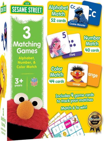 Mortpieces Kids Games - Sesame Street - 3 طرق ممتعة للعب مجموعة الألعاب المطابقة in Kuwait