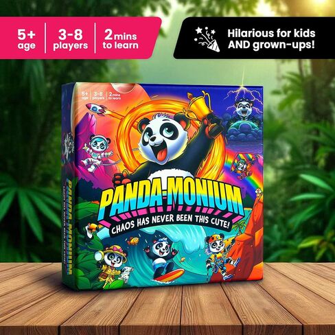 Pandamonium - الفوضى لم تكن هذا لطيف! | لعبة الحفلات العائلية المليئة بالحركة للأطفال والمراهقين والكبار | لعبة بطاقات ولوح زبال من سن 5 سنوات ، 3-8 لاعبين in Saudi Arabia