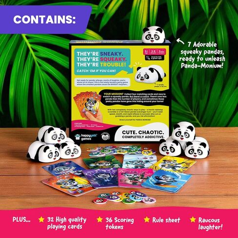 Pandamonium - الفوضى لم تكن هذا لطيف! | لعبة الحفلات العائلية المليئة بالحركة للأطفال والمراهقين والكبار | لعبة بطاقات ولوح زبال من سن 5 سنوات ، 3-8 لاعبين in Saudi Arabia