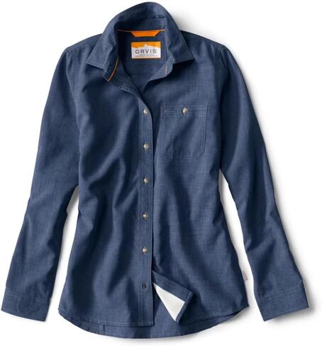 Orvis Women's Long-Sleeved Tech Chambray Work Shirt in Saudi Arabia