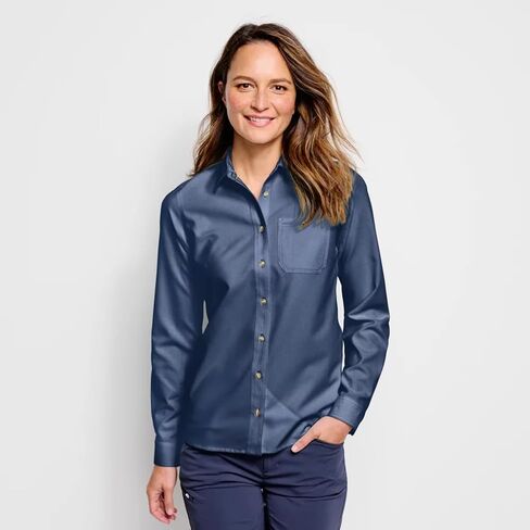 Orvis Women's Long-Sleeved Tech Chambray Work Shirt in Saudi Arabia