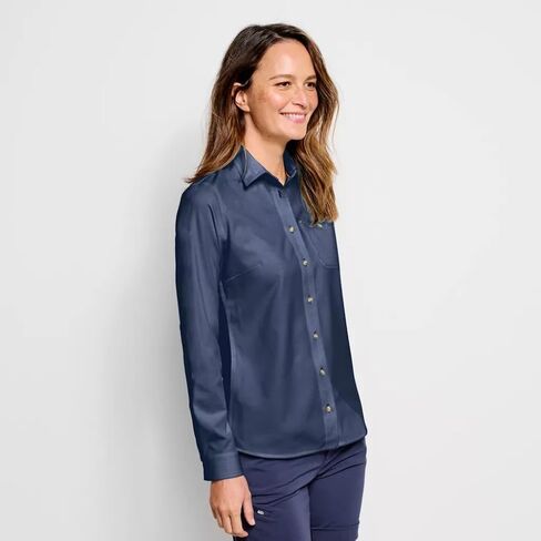 Orvis Women's Long-Sleeved Tech Chambray Work Shirt in Saudi Arabia