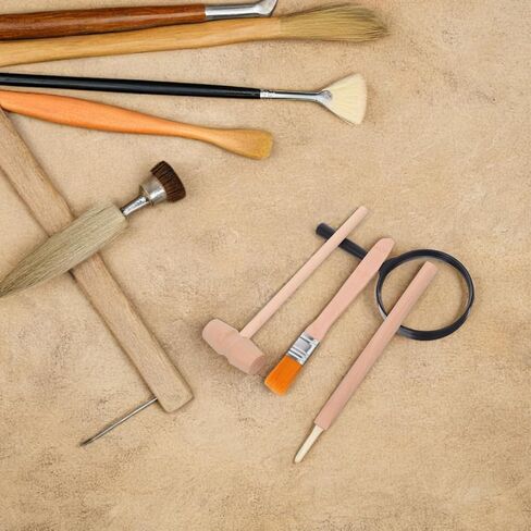 Angoily 3 Sets of Excavation Tools: Archaeological Dig Tool Kit for Kids with Mini Hammer Chisel Brush Scraper and Magnifier Kit for Dinosaur Excavation and Gem Discovery 12Pcs in Kuwait