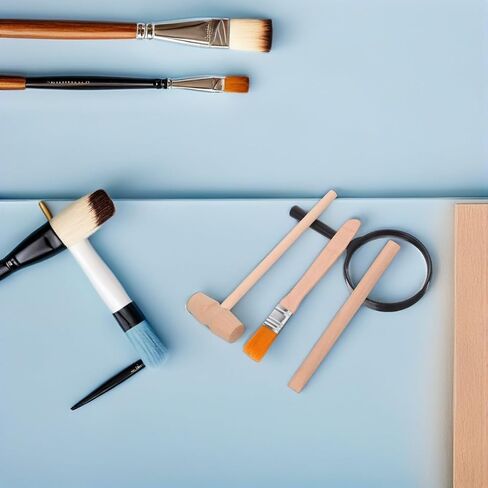Angoily 3 Sets of Excavation Tools: Archaeological Dig Tool Kit for Kids with Mini Hammer Chisel Brush Scraper and Magnifier Kit for Dinosaur Excavation and Gem Discovery 12Pcs in Kuwait