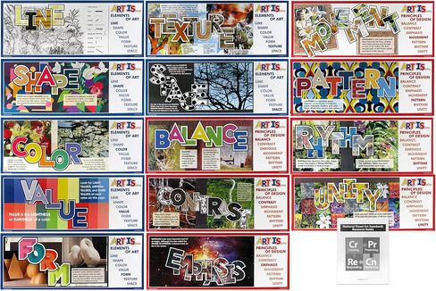 Crystal Productions CP7244 Art is…Elements & Principles Posters in Saudi Arabia