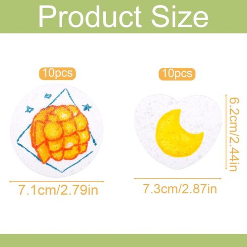 20pcs Magic Foam Texture Papers, Round and Heart 3D Foam Texture Painting Paper Sheets Blank Puffy Magic Canvas Sponge Paper White Cellulose Cards for DIY Art and Kids Craft Supplies in Saudi Arabia