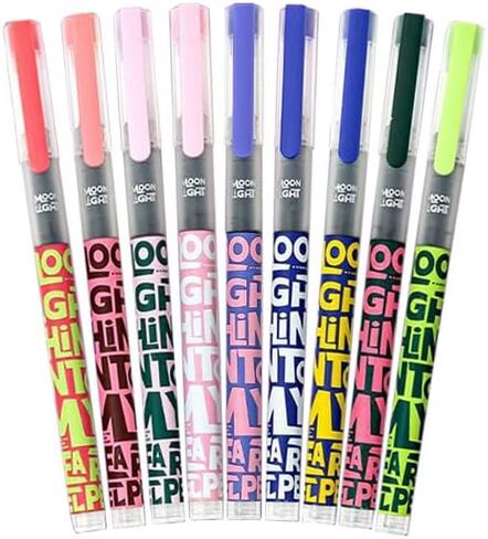 9 PCS GEL INK PEN PEN PONTS BENS Black 0.5mm Quick Fine Point Write Smooth for Dounding College College Office Schools اللوازم المدرسية in Saudi Arabia