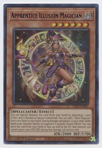 Apprentice Illusion Magician (Blue) - LDS3-EN087 - Ultra Rare - 1st Edition in Saudi Arabia