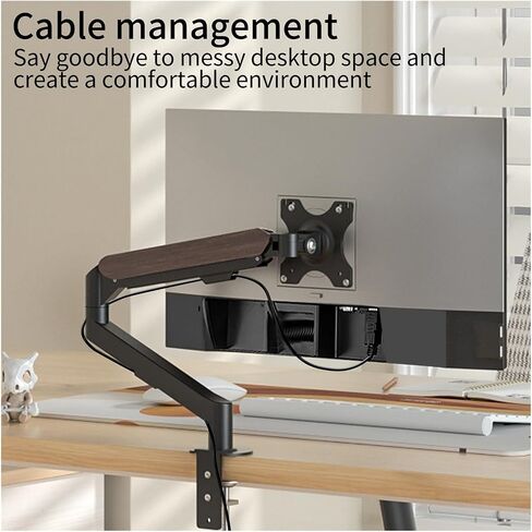 جهاز سطح المكتب Stand 17-34 بوصة غاز نابض كامل الحركة دعم LCD LED TV Stand PC Stand M5-M (M5B-M Black) in Saudi Arabia