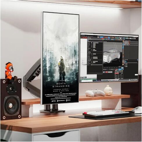 Dual-Screen Monitor Stand, Desktop up and Down Lifting Monitor Mount in Saudi Arabia