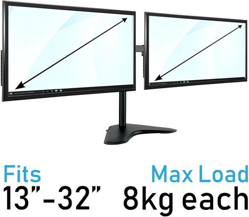 Dual Monitor Stand - 2 Computer Stands for 13-32 Inch Dual Computer Monitors in Saudi Arabia