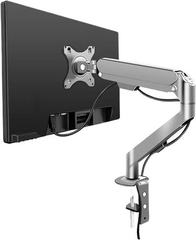 T 17-34 inch Desktop Monitor arm Gas Spring Full Motion Bracket LCD LED TV Stand PC Stand(M5W-M White) in Saudi Arabia