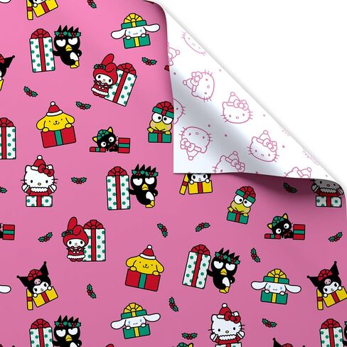 American Greetings 40 sq. ft. Pink Hello Kitty Wrapping Paper for Christmas (1 Roll, 30 in. x 192 in.) in Saudi Arabia