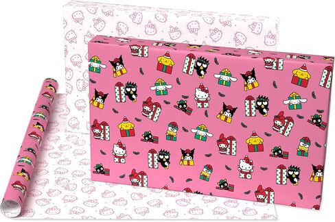 American Greetings 40 sq. ft. Pink Hello Kitty Wrapping Paper for Christmas (1 Roll, 30 in. x 192 in.) in Saudi Arabia