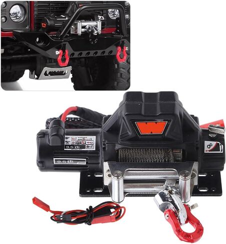 RC Winch,RC Model Winch with Remote Controller Vehicle Scale Accessories for D90 D110 Axial Scx10 Crawler Car Vehicle Bodies & Scale Accessories in Saudi Arabia