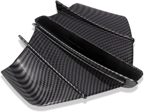 دراجة نارية نهر الجناحين ل Kawasaki Ninja 400 2011-2023-المفسدين الجناح الهوائي على طراز ألياف الكربون ، أجنحة الجانبية العالمية أجنحة الرياح-خفيفة الوزن ودائم ، أ in Kuwait