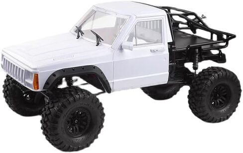 1/10 RC Hard Shell Cab & Back-Half Cage Body Shell Kit لـ 1/10 RC Crawler TRX4 SCX10 90046 AT4 GEN 8 SCOUT II ، 313 مم قاعدة عجلات تشيروكي ترقية وتعديل (سيلفر رمادي) in Kuwait