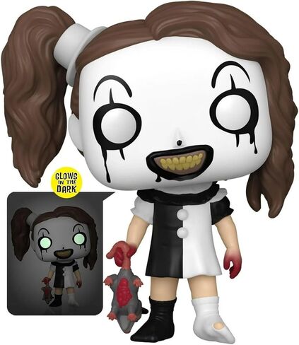 POP Movies: Terrifier - Little Pale Girl (Glow-in-The-Dark) Specialty Series Funko Vinyl Figure (Bundled with Compatible Box Protector Case), Multicolor, 3.75 inches in Saudi Arabia
