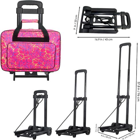 Sewing Machine Case with Wheels, Detachable Roller Sewing Machine Case, with Thickened Protective Base Plate, Suitable for Brother, Singer and Most Standard Household Sewing Machine (Peacock blue) in Kuwait