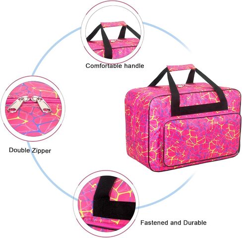 Sewing Machine Case with Wheels, Detachable Roller Sewing Machine Case, with Thickened Protective Base Plate, Suitable for Brother, Singer and Most Standard Household Sewing Machine (Peacock blue) in Kuwait
