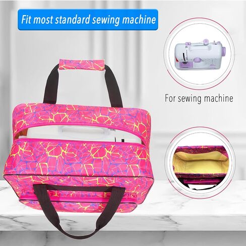Sewing Machine Case with Wheels, Detachable Roller Sewing Machine Case, with Thickened Protective Base Plate, Suitable for Brother, Singer and Most Standard Household Sewing Machine (Peacock blue) in Kuwait