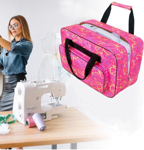 Sewing Machine Case with Wheels, Detachable Roller Sewing Machine Case, with Thickened Protective Base Plate, Suitable for Brother, Singer and Most Standard Household Sewing Machine (Peacock blue) in Kuwait