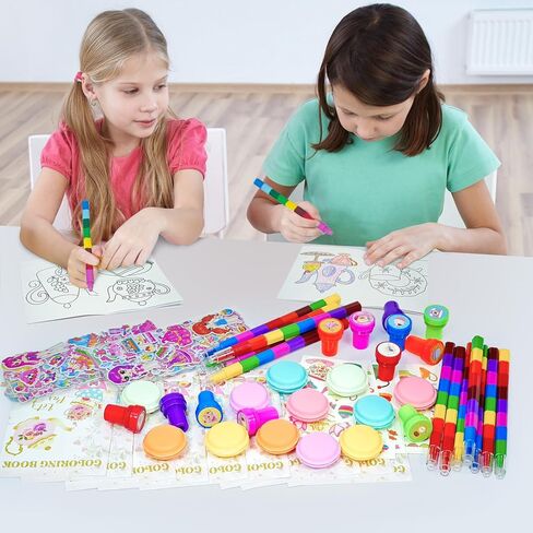 Cinrobiye 72 PCS Tea Coloring Books Party Favors مجموعة Floral Tea Party Favors Goodie Bag Fillers Cup Cup Cup Birthday Supplies Diy Scene Scenes Buzes Art Crafts for Home Classroom in Saudi Arabia