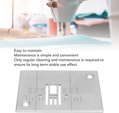 Straight Stitch Needle Plate, Q235 Steel Needle Throat Plate Professional Sewing Machine Accessories for Singer 6180 6160 5400 C5200, Fine Crafted in Saudi Arabia