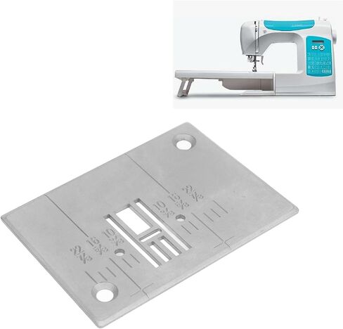 Straight Stitch Needle Plate, Q235 Steel Needle Throat Plate Professional Sewing Machine Accessories for Singer 6180 6160 5400 C5200, Fine Crafted in Saudi Arabia