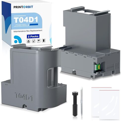 Compatibe T04D1 صندوق الصيانة لـ ET-15000 ET-3750 ET-3760 ET-3850 ET-4750 ET-4760 ET-4850 ET-3700 XP-5100 ET-2860 ET-3710 PRINTERS ، T04D100 EWMB2 Pack in Saudi Arabia
