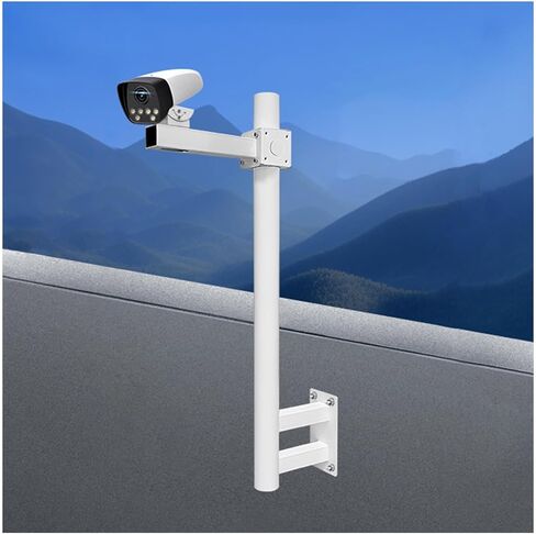 Security Camera Mount Bracket and Post for Outdoor Surveillance,Adjustable for Residential and Farm Use (Bracket A+b+c 150cm High) in Kuwait