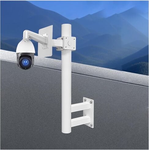 Security Camera Mount Bracket and Post for Outdoor Surveillance,Adjustable for Residential and Farm Use (Bracket A+b+c 150cm High) in Kuwait