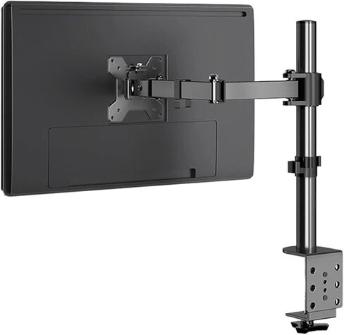 Monitor Stand Suitable for Most 12-27 inch Computers, Most LCD LED Monitor Stands, Adjustable Height and Angle, Single Desk Mount in Saudi Arabia