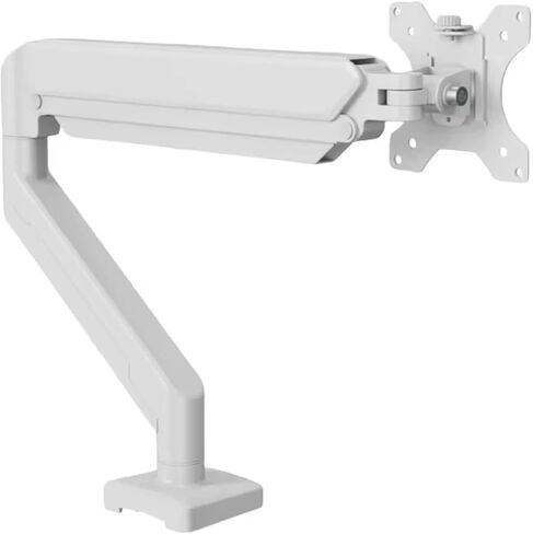 Single Monitor Stand, Supports up to 32 inches, Each Screen Load-Bearing 19.8 pounds, Computer Desk Stand, Adjustable Computer Stand(White) in Saudi Arabia