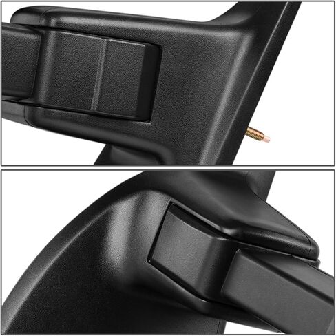 DNA Motoring TWM-027-T666-BK-AM-L Manual Telescopic Foldable Towing Mirror W/Turn Signal Compatible With 08-16 F250 / F350 / F450 / F550 Super Duty, Left Side in Kuwait