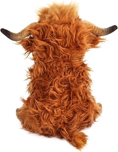 Highland Cow Stuffed Animal, Cute Highland Cow Plush Toy Stuffed Animals Cow Plushies Decor Gifts for Girls Boys Kids (Brown Cow) in Saudi Arabia
