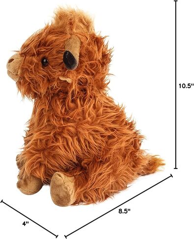 Highland Cow Stuffed Animal, Cute Highland Cow Plush Toy Stuffed Animals Cow Plushies Decor Gifts for Girls Boys Kids (Brown Cow) in Saudi Arabia