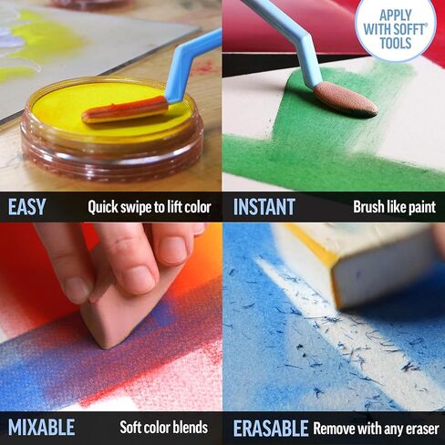 Panpastel Artist Pastels by Golden ، Magenta ، 2.44 " / 62mm PAN BAN ، PRASTELS Provessions ، Freefiance Pan Format (تشبه الكيك) in Saudi Arabia