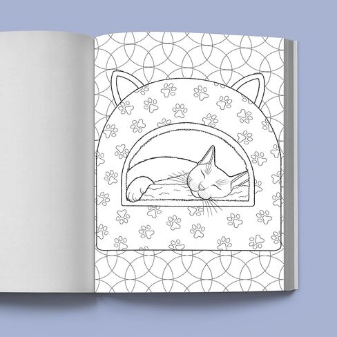 Stress Relief Cat Coloring Book: Calming and Adorable Designs for Adults in Saudi Arabia