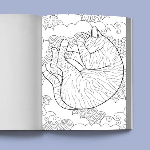 Stress Relief Cat Coloring Book: Calming and Adorable Designs for Adults in Saudi Arabia