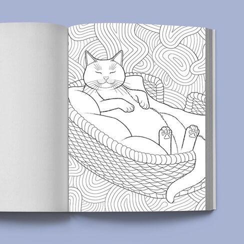 Stress Relief Cat Coloring Book: Calming and Adorable Designs for Adults in Saudi Arabia